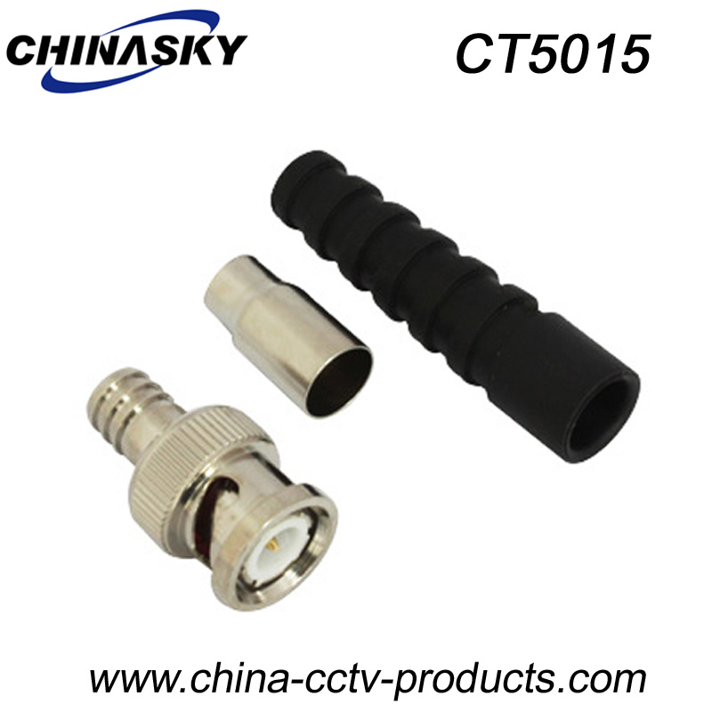 Long Boot BNC Male Crimp on Connector for Rg59 (CT5015)