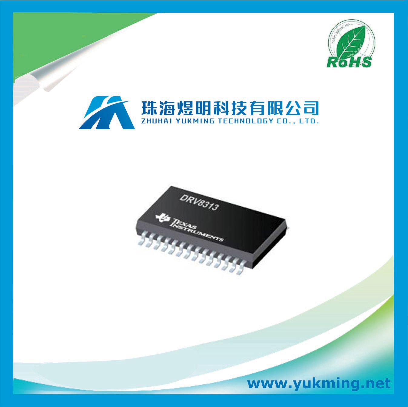 Integrated Circuit Drv8313 of Triple Half-H-Bridge Driver IC