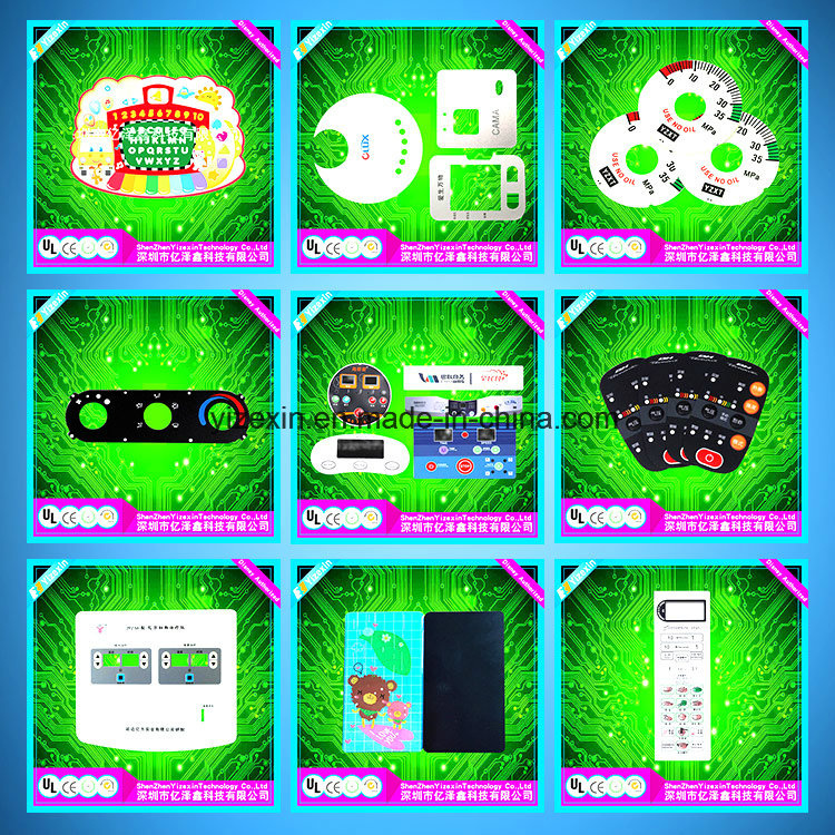Customized Waterproof Durable Push Button Membrane Switch Panel