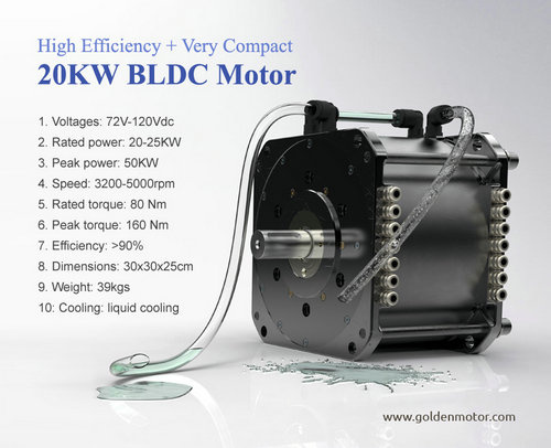 96V 20kw Electric Car Motor with Controller