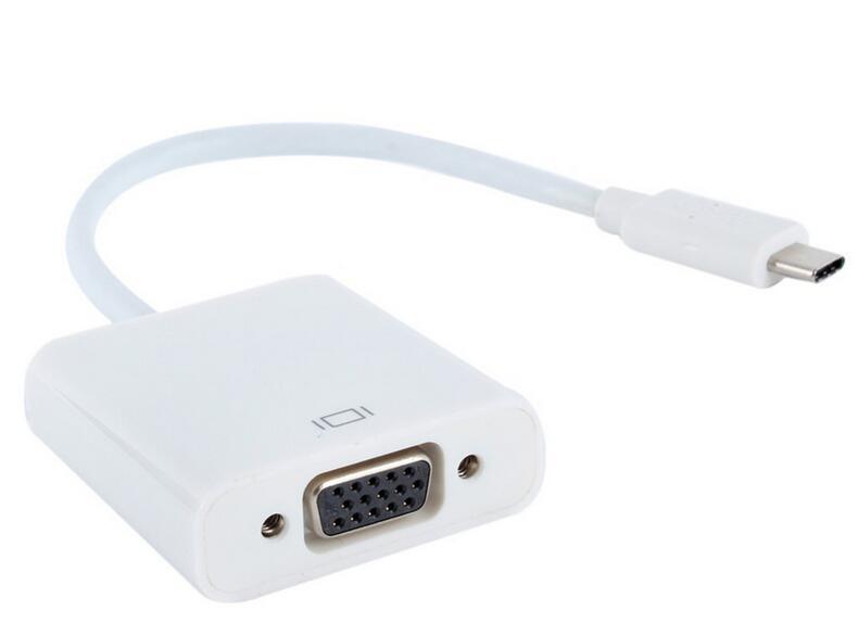 High Speed 10gbps USB 3.1 Type-C to VGA Adapter Cable for MacBook