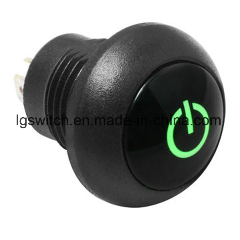 LED Light IP65 Waterproof Momentary Push Button Switch