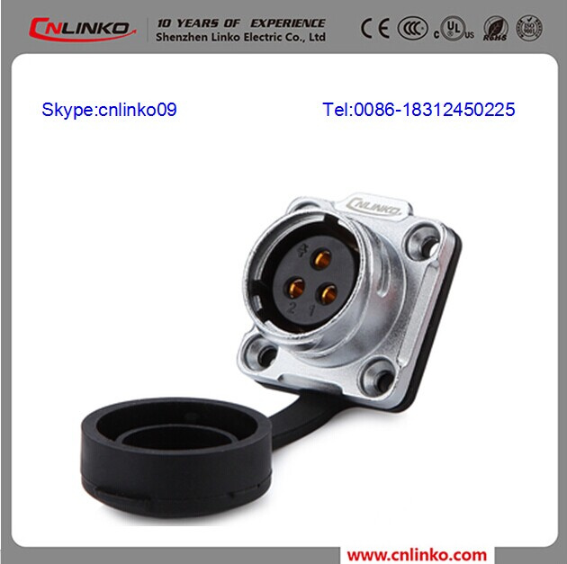 Waterproof IP68 Circular Power 3 Pin Cable Connector