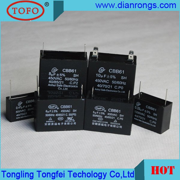 Cheaper Price Cbb61 Capacitor 450VAC for Wholesales