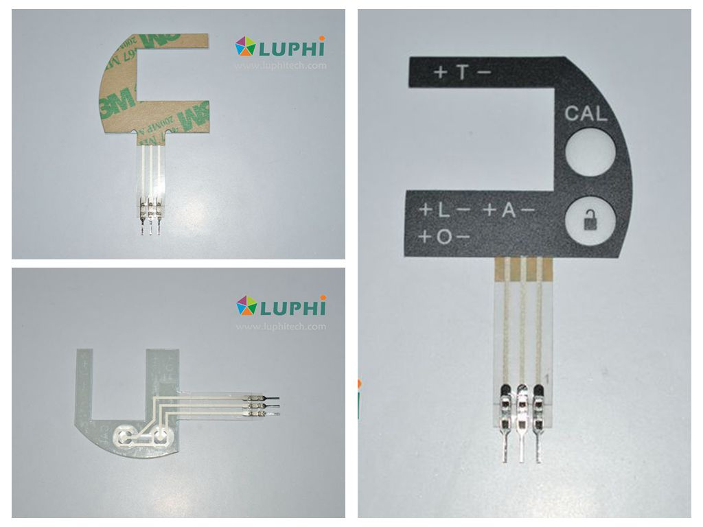 Small Size Membrane Switch with Male Connector (MIC-0196)