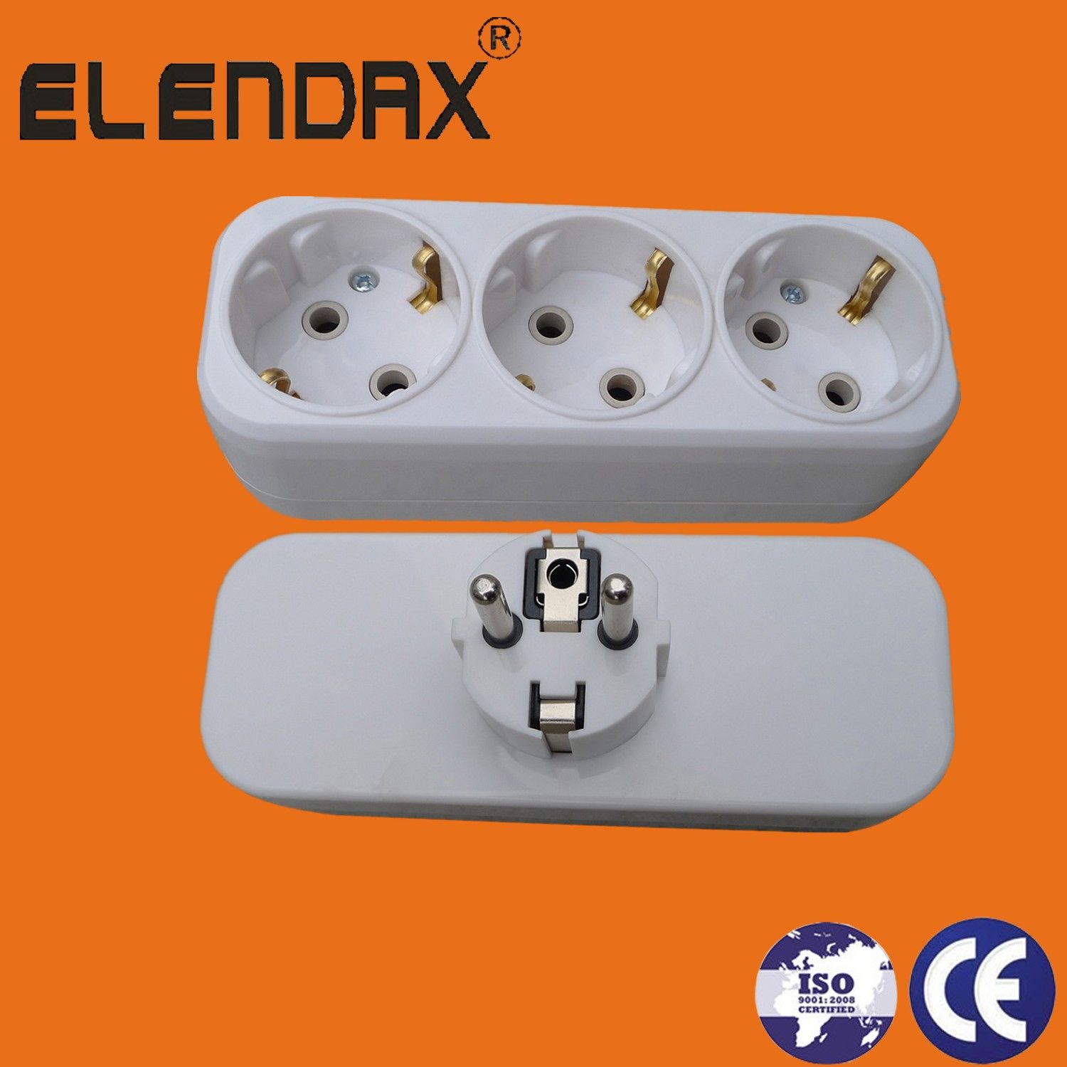 European Ce 16A Plug/Multiple Socket/Remote Control Power Plug (P8813)
