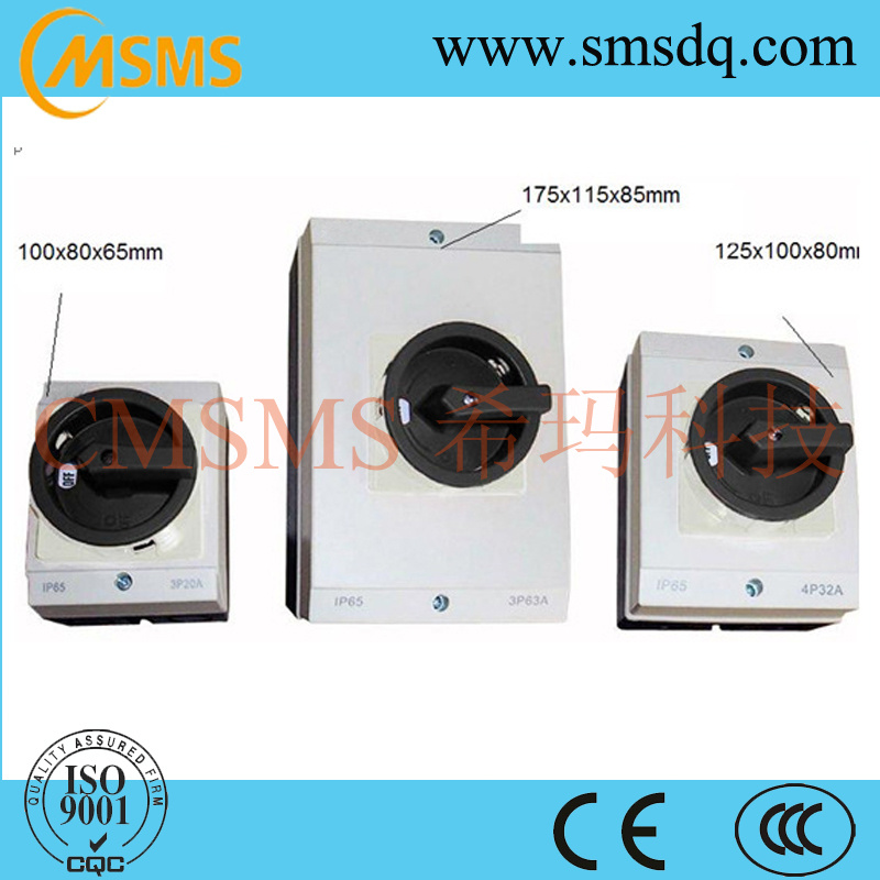 IP65 3p63A DC Range Solar Switches