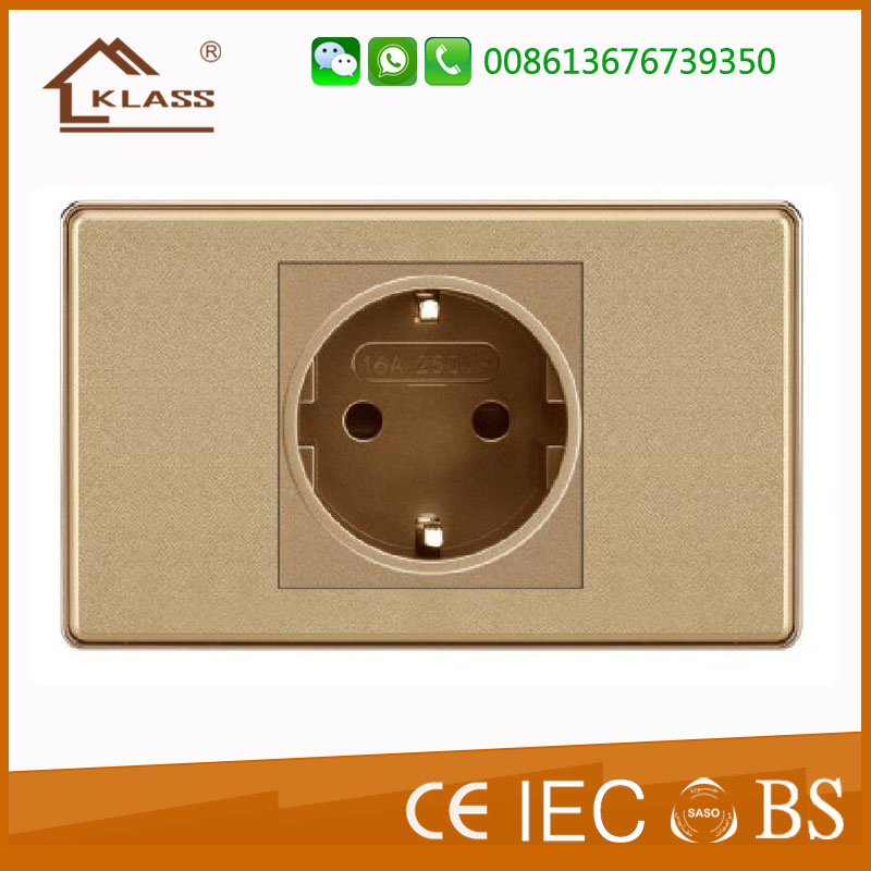 South Eastern Asia Modern Switch Socket, 15A Germany Socket
