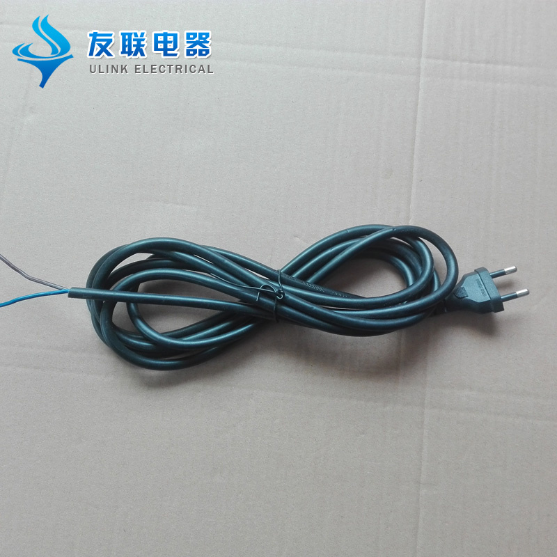 12A Brazil Round 2 Pin Electrical Plug Power Cord