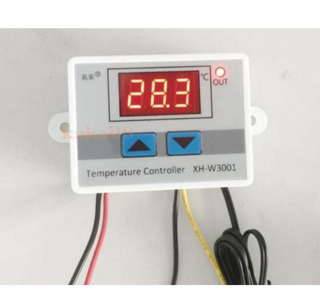 220V Digital LED Temperature Controller 10A Thermostat Control Switch Probe New Xh-W3001