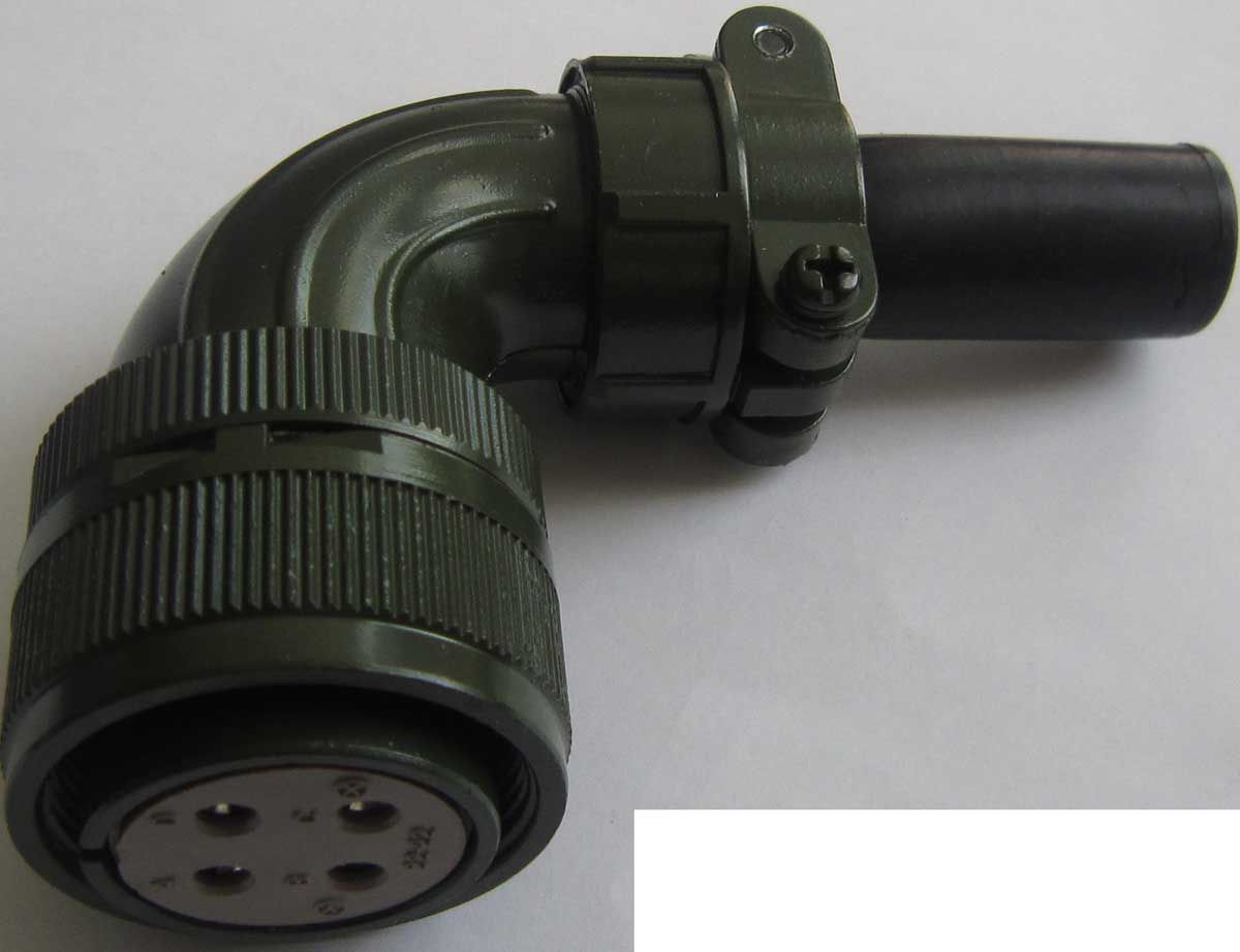 Angled Plug Power Plug Ms3108b22-22s