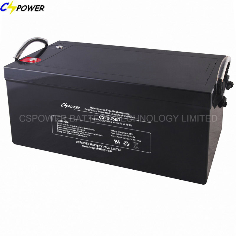 Deep Cycle AGM Battery 12V250ah with High Durability