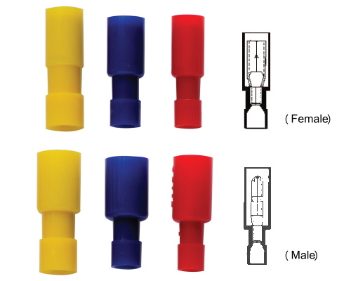 Nylon-Fully Insulated Bullet Terminals-1