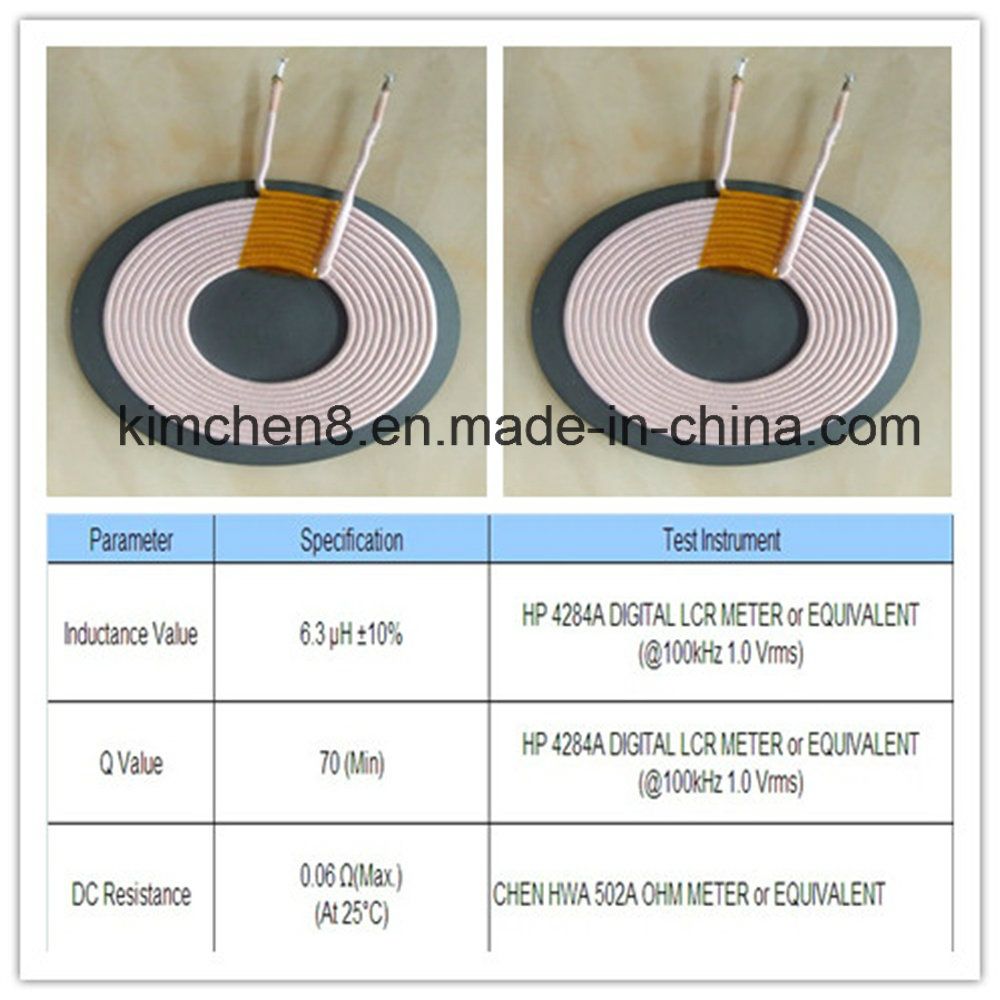 Qi Wireless Charger Transmitter 6.3 Uh Coil for Mobile Phone