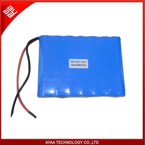 Hot Seling 22.4V/6.4ah LiFePO4 Battery Pack