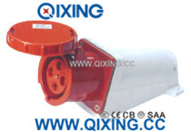 Cee/IEC 32A 4p 400V Red Wall Mounted Socket
