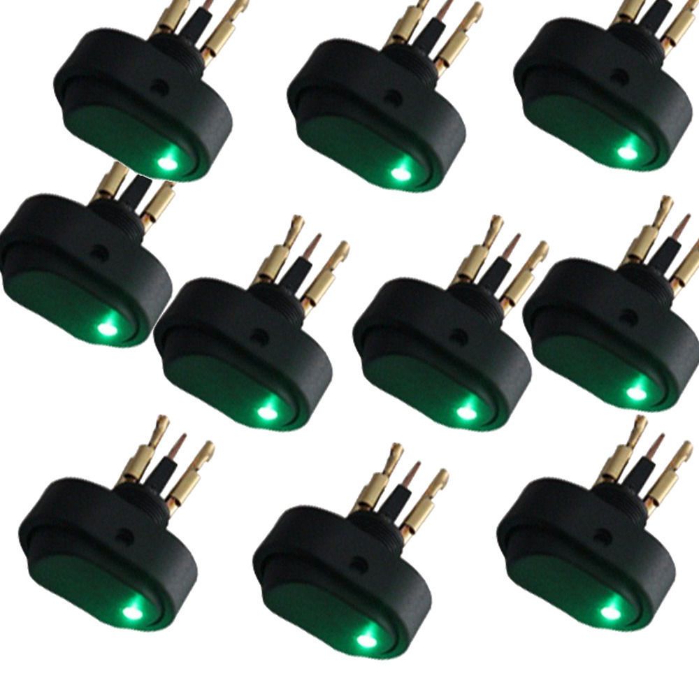 LED Light 12V 30AMP 30A Car Boat Auto Rocker Spst Toggle Switch