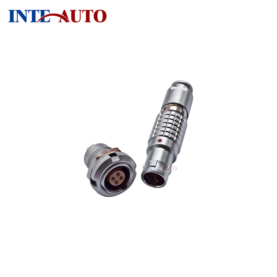 Metal Wire Plug Receptacle Cross Lemo Connector