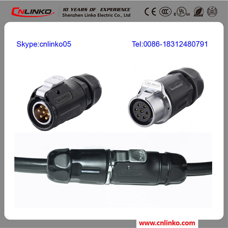 Waterproof 7 Pin Wire Connector for LED Lighting Underwater