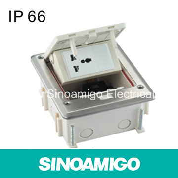 IP66 Si Floor Power Receptacle Boxes