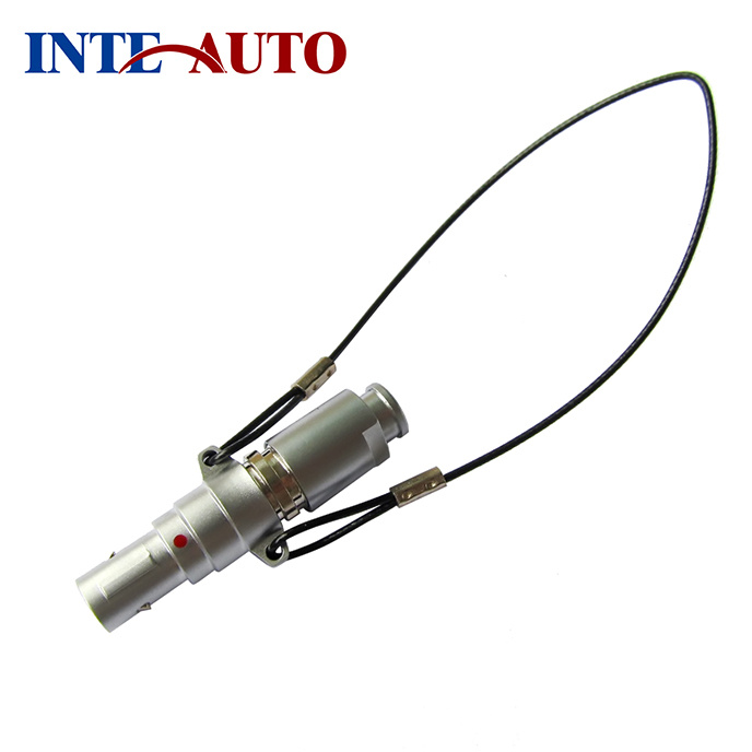 Circular Push Pull Male Connectors Plug with Lanyard