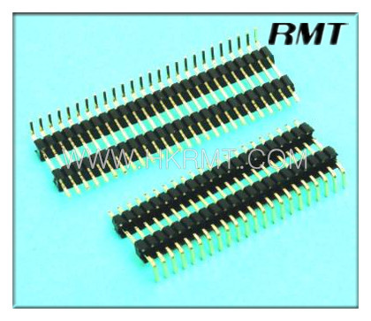 Pin Header 1.00mm Single Double Plastic 90 Degree