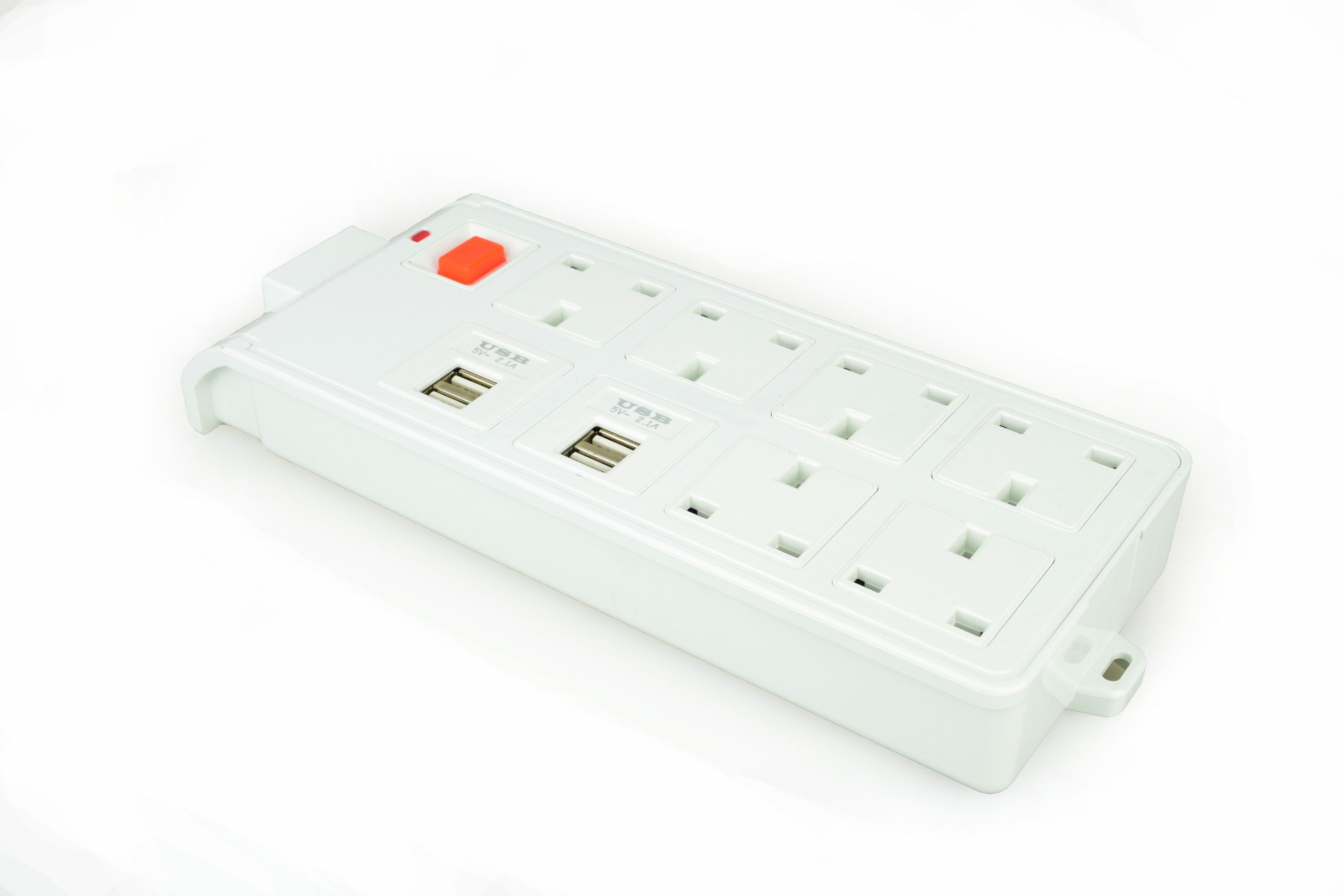 Power Strip Portable Extention Socket 6 USB and 4 AC Port Charger