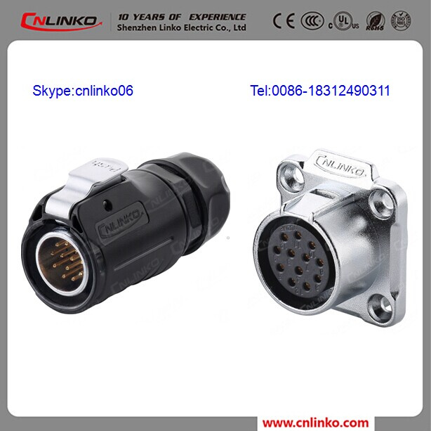 IP67 Waterproof AMP Connector M20 2/3/4/5/7/9/12 Pin Connector