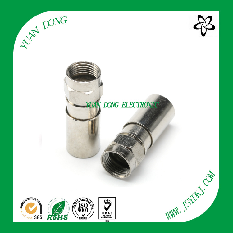 Coaxial Cable RG6 Connector RF Compression Connector