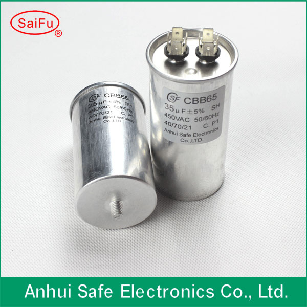 Aluminum Electrolytic Capacitor Type Cbb65 AC Capacitor