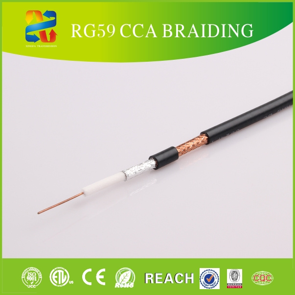 75 Ohm Rg59 Quad Shield Coaxial Cable Rg59
