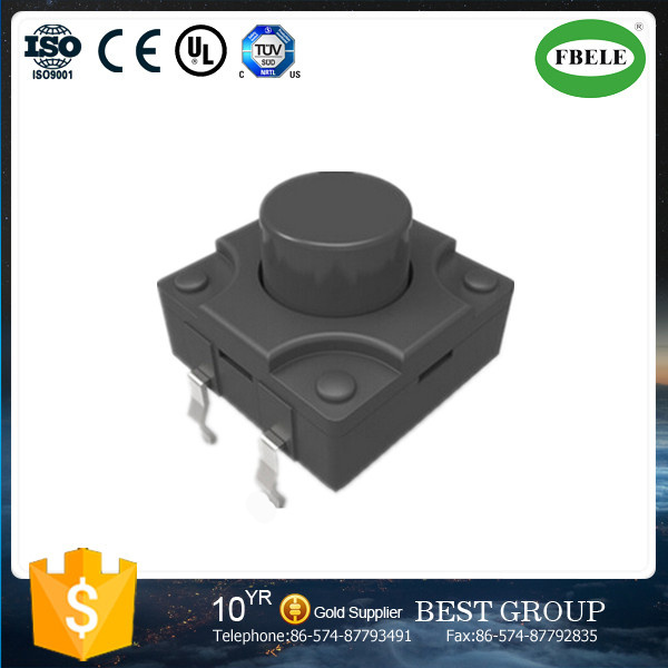 12*12 Waterproof Touch Button Switch IP67 High Temperature Switch (FBELE)