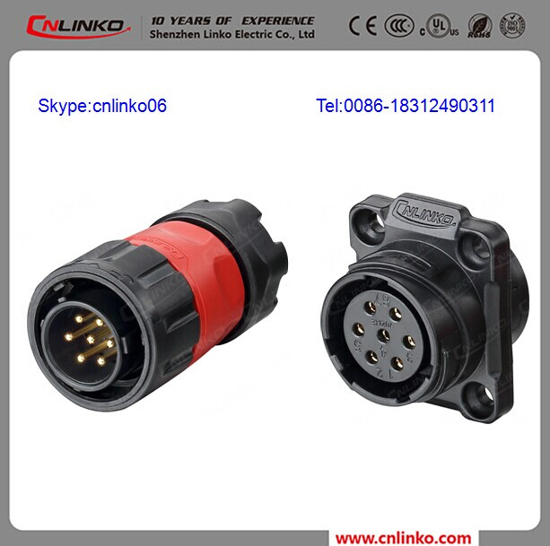 Cnlinko 7pin Waterproof Electrical Connectors/Plastic Electrical Connectors