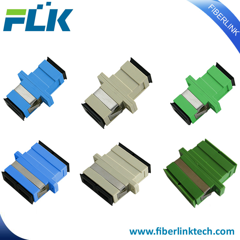 Sc/APC/Upc Singlemode/Multimode/Om3/Om4 Simplex/Duplex Fibre Optic Adapter