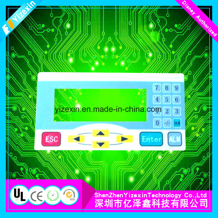 Printing Adhesive Waterproof Membrane Switch Panel for Machine