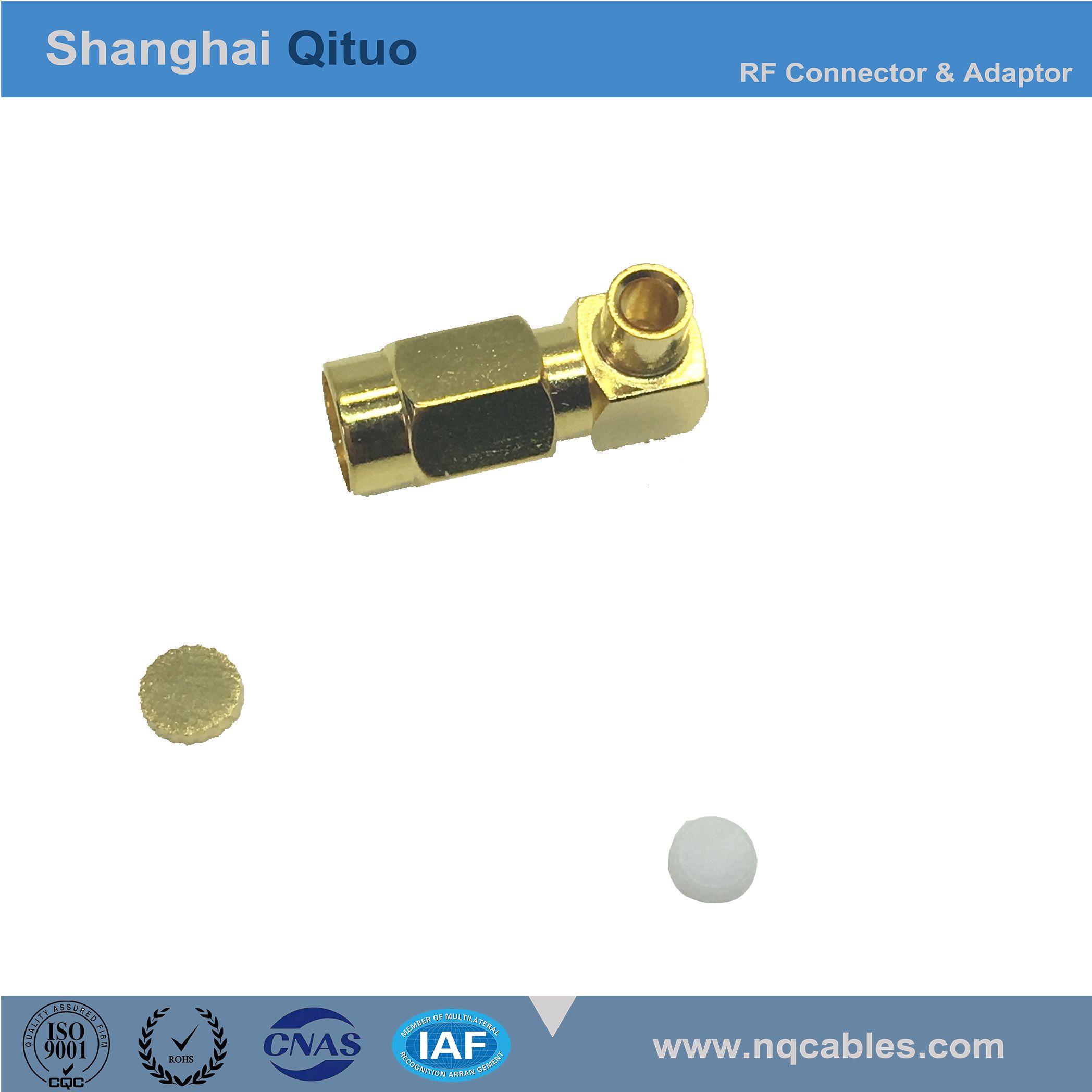 RF Connector Ssma Right Angle Male Plug for Rg086 or No. 2 Cable (SSMA-JW-B2)
