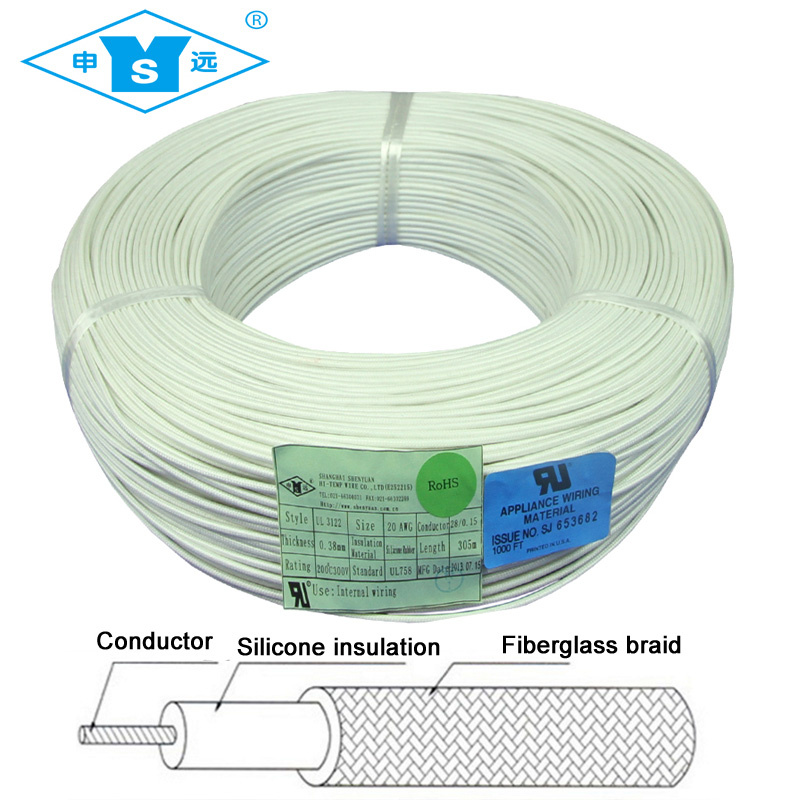 Glassfiber Braid Silicone Wire for Microwave Oven