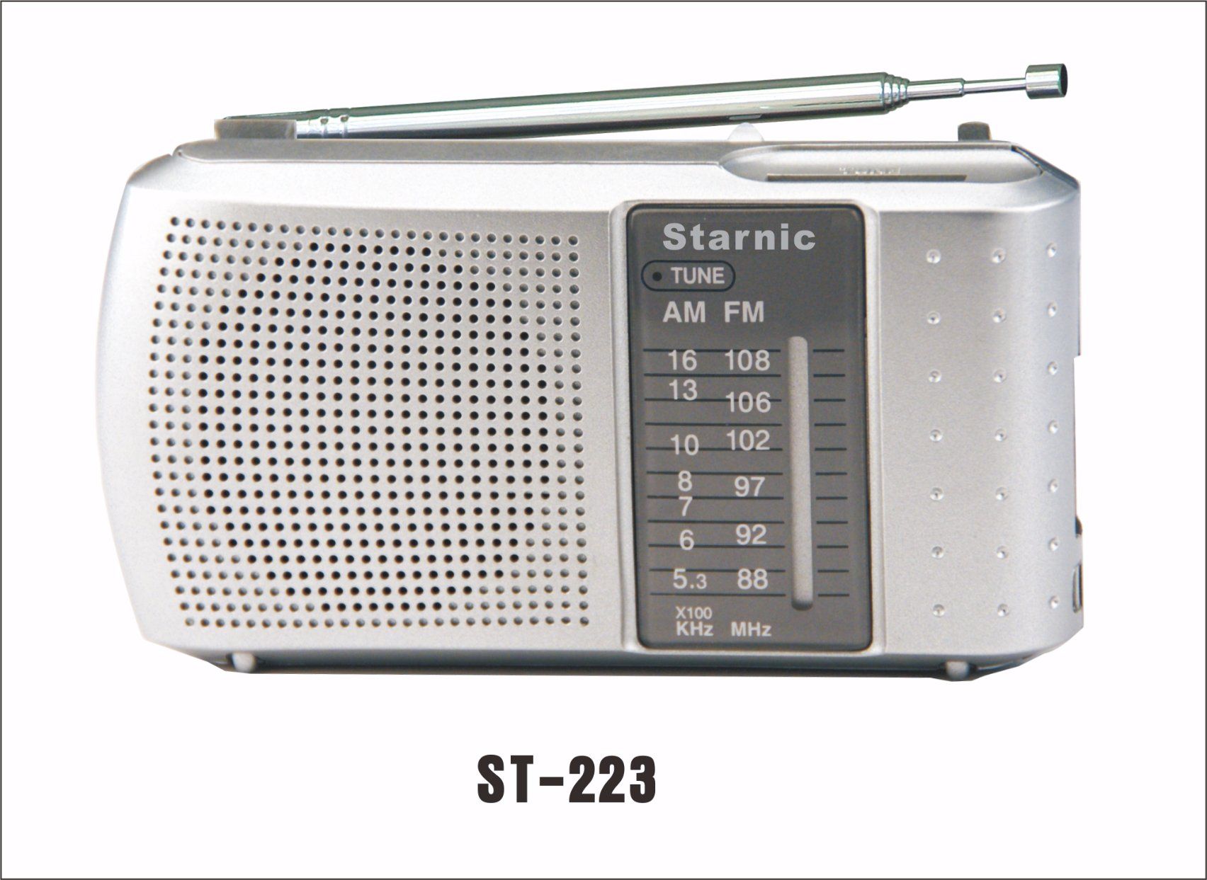 Am/FM Pocket Radio with Simple Operation, Portable Pocket Radio with 3.5mm Headphone Jack