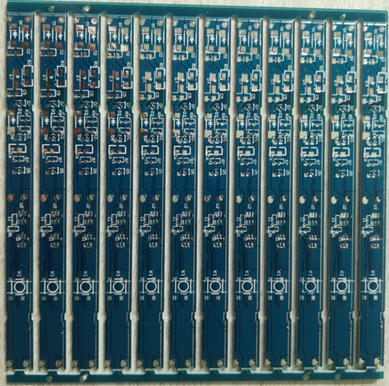 Double Layer Circuit Board Fr4 PCB with Blue Solder Mask