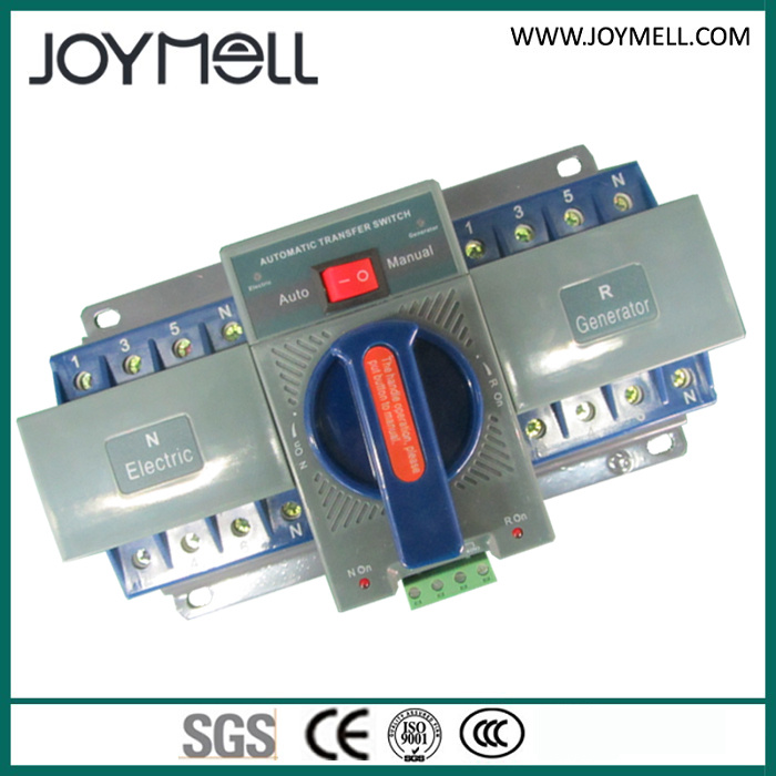 Electric Dual Power Automatic 4 Pole Changeover Switch From 1A to 63A