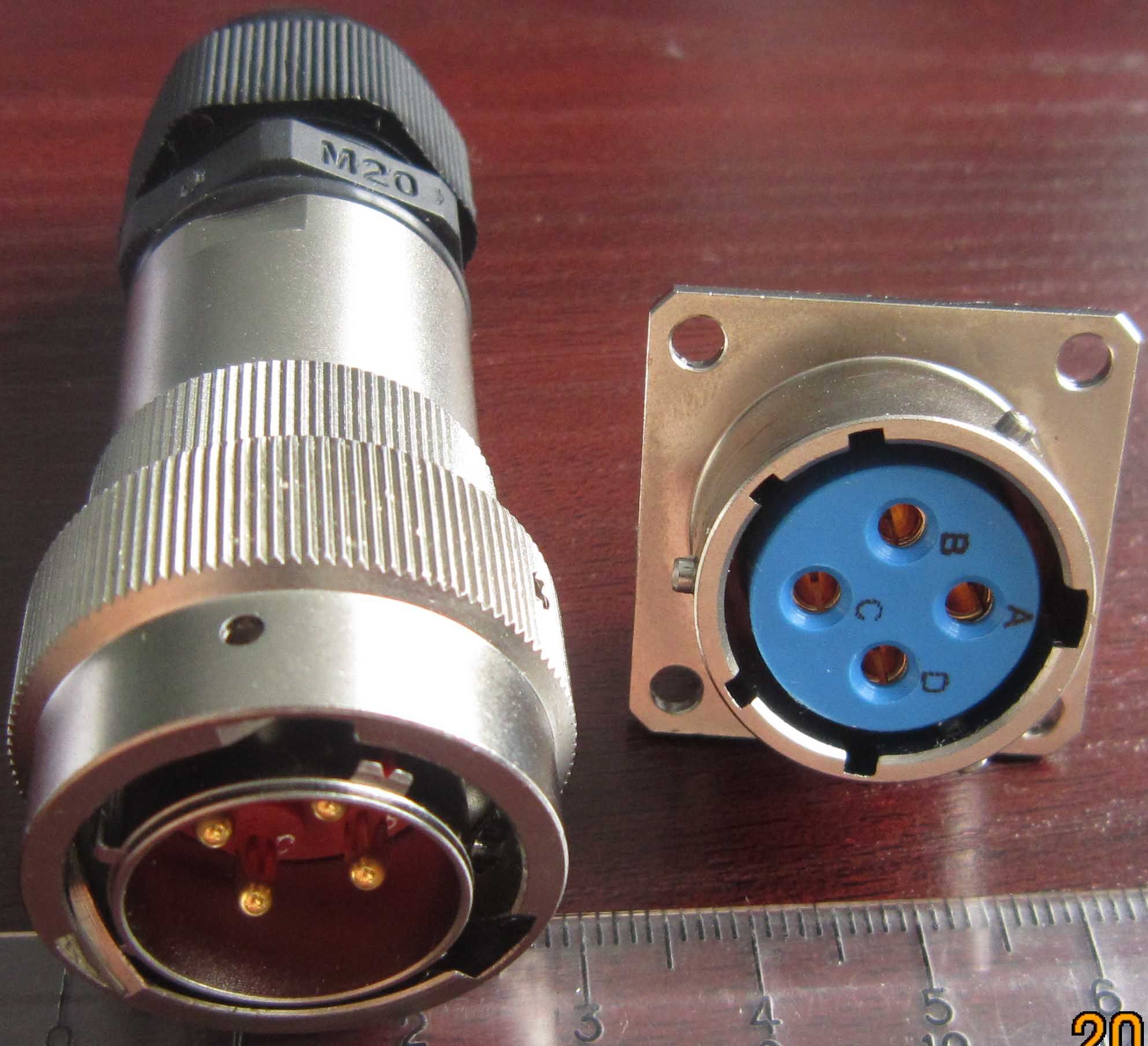 4 Pins Military Power Circular Connector