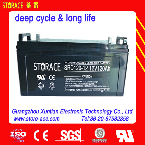 12V 120ah Solar SMF AGM Battery Suplier