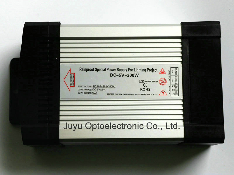 DC 5V 300W Rainproof LED Switching LED Power Supply