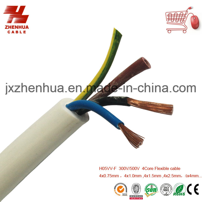 H05VV-F Flexible PVC 4 Core Flexible Cable