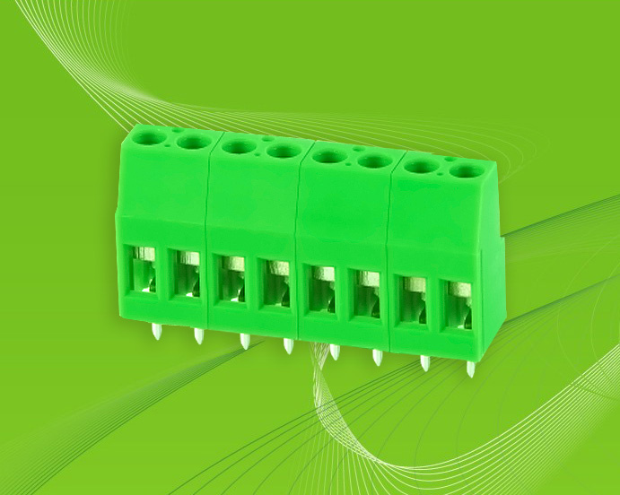Screw Terminal Block with Self-Extinguishing Material