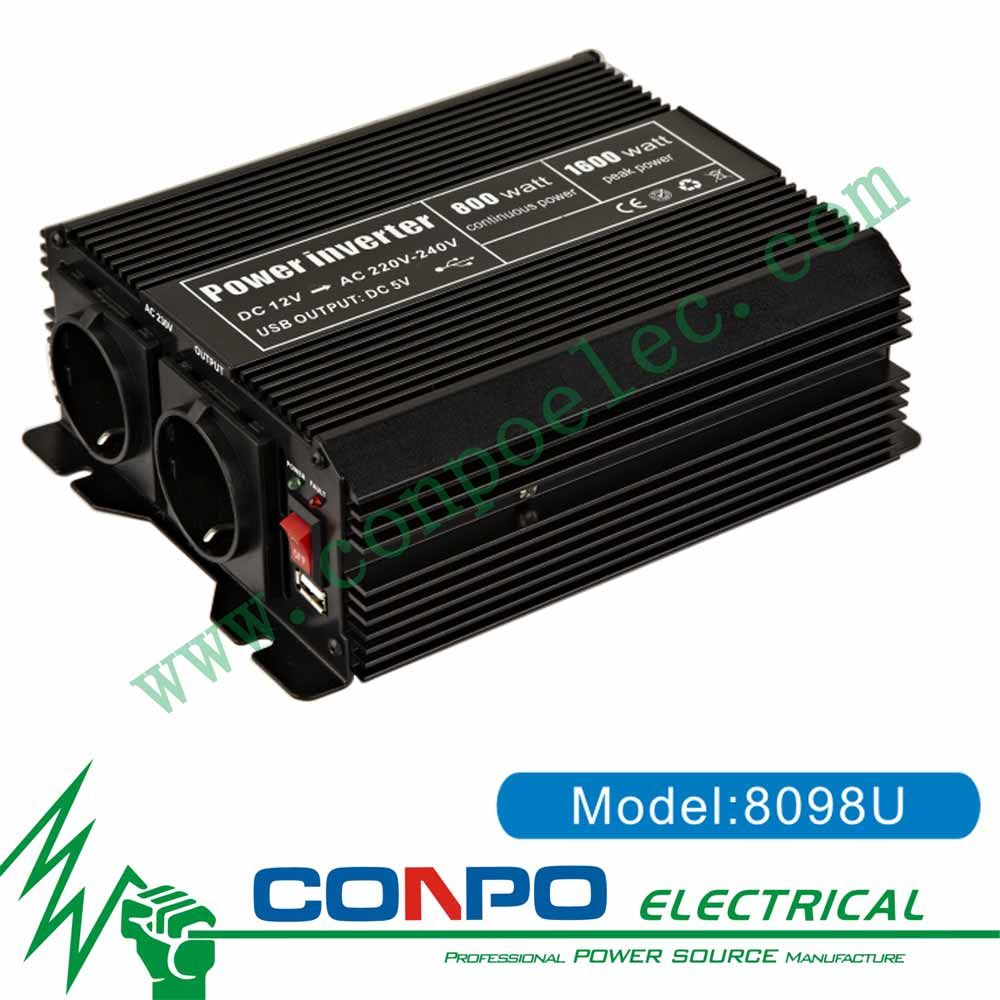 8098u 800W Modified Sine Wave Inverter+USB