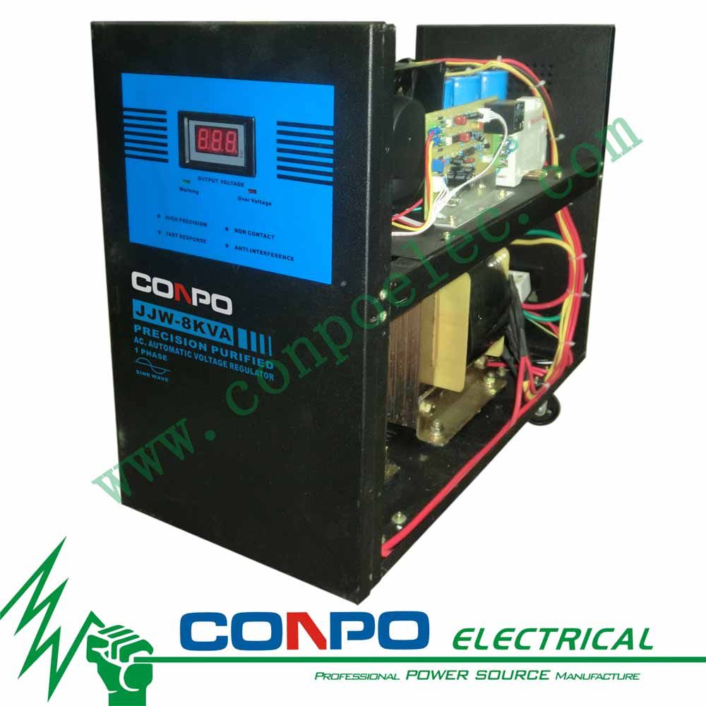 Jjw-8kVA Ferro-Resonant/Precision Purified/Contactless Voltage Stabilizer/Regulator