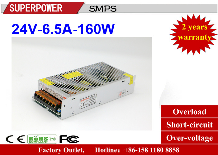 LED Driver 24V 6.5A 150W Switching Power Supply for LED Lighting