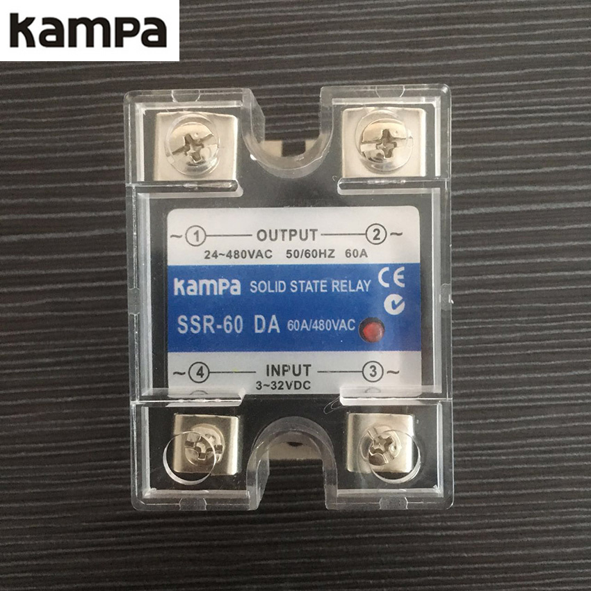 SSR 60da 3-32VDC to 24-480VAC Single Phase Solid State Relay