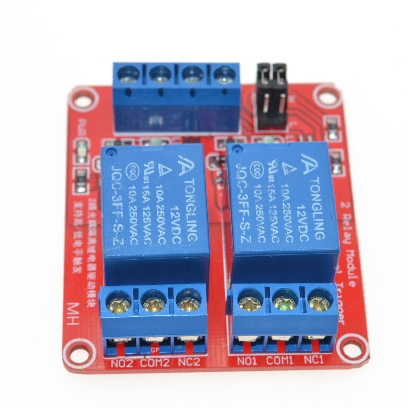 5V/12V/24V 2 Channel Relay Module Supportthe High and Low Level Trigger (Red board)